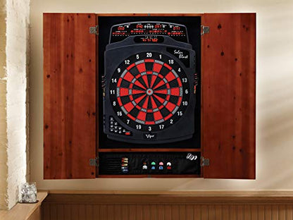 Viper Metropolitan Solid Wood Cabinet & Electronic Dartboard Play-Ready Bundle - color: Cinnamon Finish, style: Cabinet Only (No Dartboard)