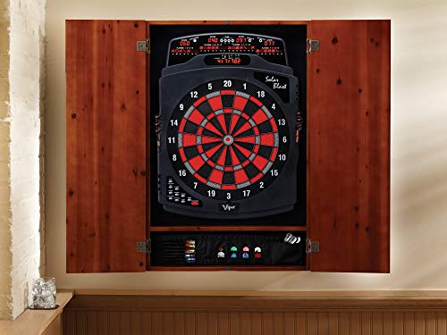 Viper Metropolitan Solid Wood Cabinet & Electronic Dartboard Play-Ready Bundle - color: Cinnamon Finish, style: Cabinet Only (No Dartboard)