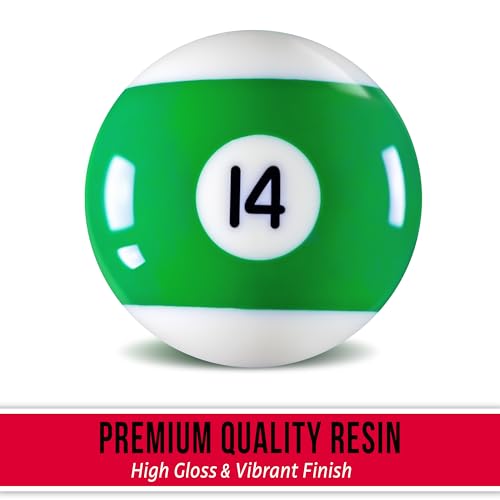 GoSports Regulation Pool Balls Set Premium Billiard Ball Set of 16 for Pool Table Professional Cue Balls for Pool Billiards 57mm Resin Pool Table Balls