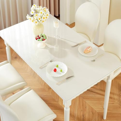 Clear Chair Mat for Hardwood Floor, Anti-Slip Transparent Floor Mat 40" 42" 54" 60" 64" 70" Gaming Chair Mat Anti Scratch, Heat Resistant, Rectangle for Home Office