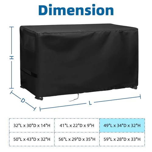 Game Table Cover for Best Choice 48in Foosball Game Table,Combo Arcade Tables Cover for Adults,Dust Covers for Gaming Room,49"x34"x32" - size: 49"L x 34"D x 32"H