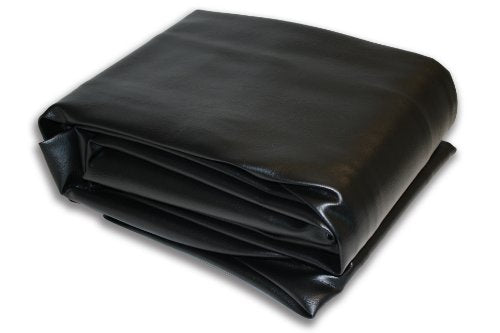 Empire USA Billiard Table Fitted Leatherette Cover - Midnight Black (8FT-Modern-Black)