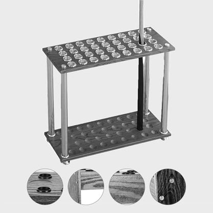 Pool Cue Rack,Pool Cue Holder,Free Standing Billiard Stick Stand,Fishing Rod Storage Rack,Holds 36 Cue,for Billiard Room Game Room Club Pool Table Accessories(Black) (Black)