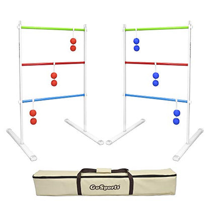 GoSports Portable Ladder Toss Game Set For Family and Friends - Durable Steel Construction and Easy Setup for Adults and Family - Backyard Toss Game for Family Party, Cookouts & Beach Fun