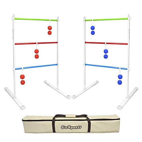 GoSports Portable Ladder Toss Game Set For Family and Friends - Durable Steel Construction and Easy Setup for Adults and Family - Backyard Toss Game for Family Party, Cookouts & Beach Fun