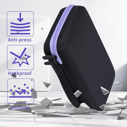 Case Compatible for 12 Darts, Holds Darts and Extra Accessories - color: Black+Purple