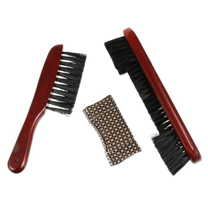 1Set Billiard Brush Set Pool Table Cleaner Rail and Cues Cleaning Cloth Tools for Professional for Pool Tables and Cabinets