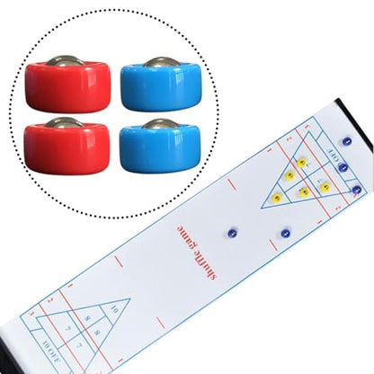 Menolana 8 Pieces Shuffleboard Pucks Shuffleboard Rollers Set for Kids Adults for Tabletop Sports Game Shuffleboard Table Pucks 19 mm