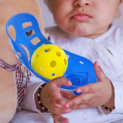 balacoo Scoop Ball Game Toss and Catch Set Lightweight Outdoor Toys for Kids Ages 3-5 Portable Hand-Eye Coordination Sports Activity for Family Fun