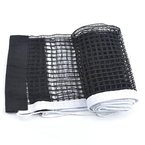 Ping Pong Net Nylon Pingpong Net for Indoor Outdoor School Gym Black Table Tennis Net Replacement (70.8" x 5.9")