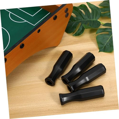 BESTonZON 4Pcs Black Plastic Foosball Table Handles Nonslip Grip Replacement Football Machine Accessories for Indoor Game Players