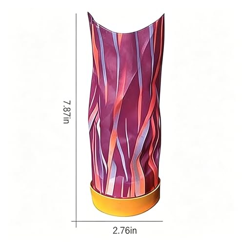 Hand-Throw Gliding Tube,Nylon Fabric,7.87×2.76in,Random Color,Compact Portable,Boomerang Design,for Outdoor Leisure Interactive Stress Relief