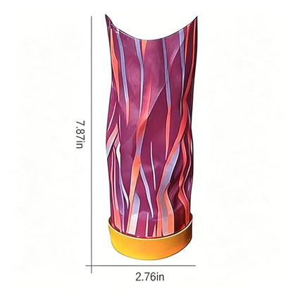Hand-Throw Gliding Tube,Nylon Fabric,7.87×2.76in,Random Color,Compact Portable,Boomerang Design,for Outdoor Leisure Interactive Stress Relief
