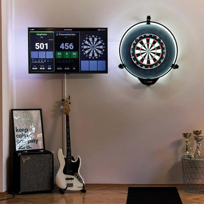 Scolia Automatic Darts Scoring Systems for Steel Tip Darts: Play Games & Tournaments Online or in-Person with Reliable Automated Chalking & Calling - style: Home-V2