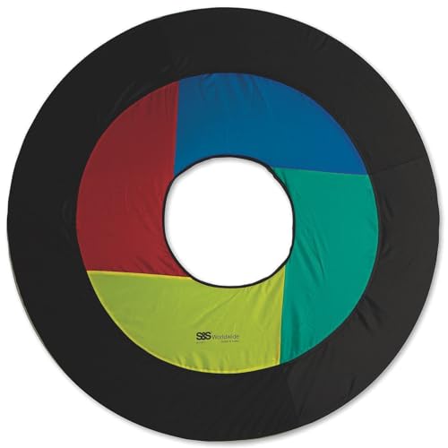 S&S Worldwide Monster Flying Ring. Unfolds to 36" Diameter, Folds to 12" for Easy Storage. Safe Light Weight Fabric Disc for Kids and Adults.