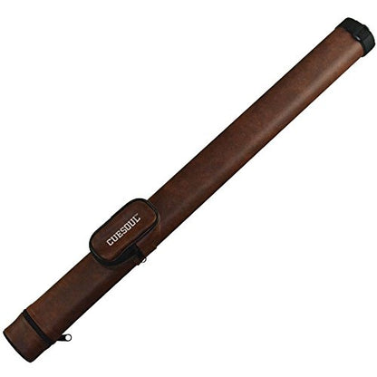 CUESOUL Soocoo Series 2x4/2x2 Hard Pool Cue Case -Holds 2 Cue Butt and 4 Cue Shafts,Four Color Available - color: 1x1-Brown