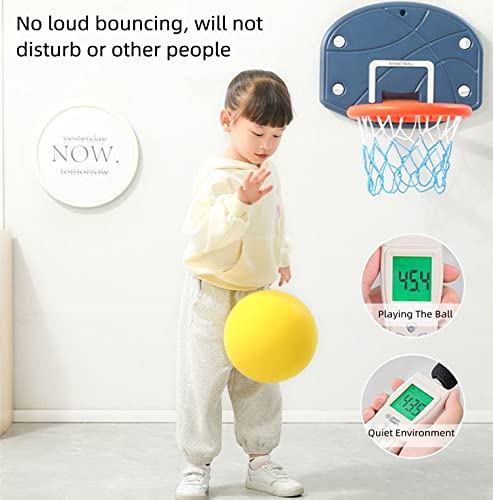 7 Inches Soft No-Noise Foam Ball Sponge Kickball Dodgeball for Indoor Activity - color: yellow