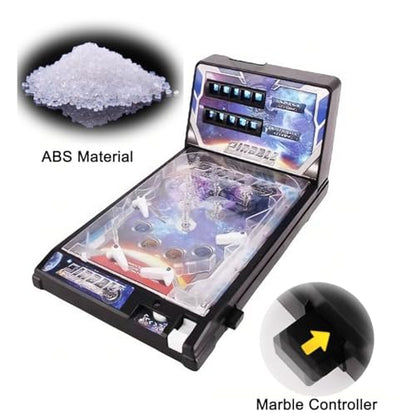 Birthday Party Mini Pinball Machine, Desktop Ball Shooting Toy with Lights, Tabletop Pinball Game for Adults, Home Arcade Pinball Game for Birthdays Friends