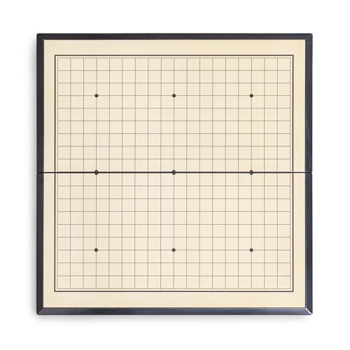 Go Game Set 11 inches - Foldable, Portable and Travel Set, (19 x 19) Strategic Magnetic Board Game (weiqi)