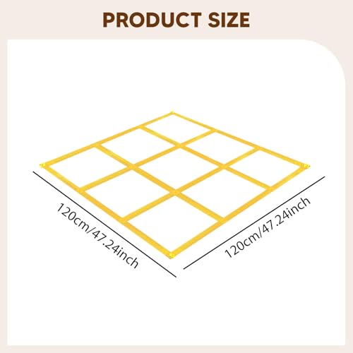 Giant Tic Tac Toe Outdoor Game 47.24x47.24inch Portable Tossing Game with Ground Stakes for Lawn Backyard Garden Family Fun