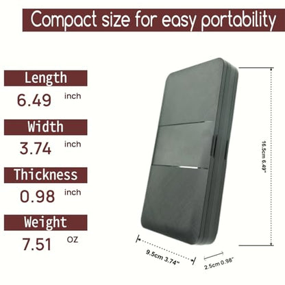 QuoLumPIA 48 Game Card Case Compatible for Nintendo Switch 2/OLED/Switch/Switch Lite, storage 48 Game Cards & 80 Micro SD cards, Black, hard shell, magnetic closure, soft silicone linning - size: 48