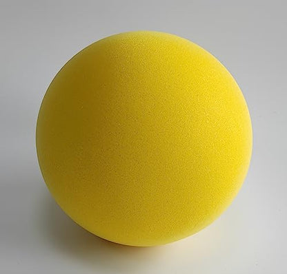7Inches Uncoated Silent Foam Ball, Sponge Kickball,Dodgeball for Indoor Activity & Play - color: yellow