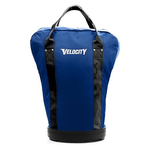 Velocity Heavy Duty Multipurpose Ball Bag with Durable Bottom - Holds up to 60-72 Balls - Ideal for Lacrosse, Baseball, Pickleball, Tennis & More - color: Royal Blue, style: 1 Pack