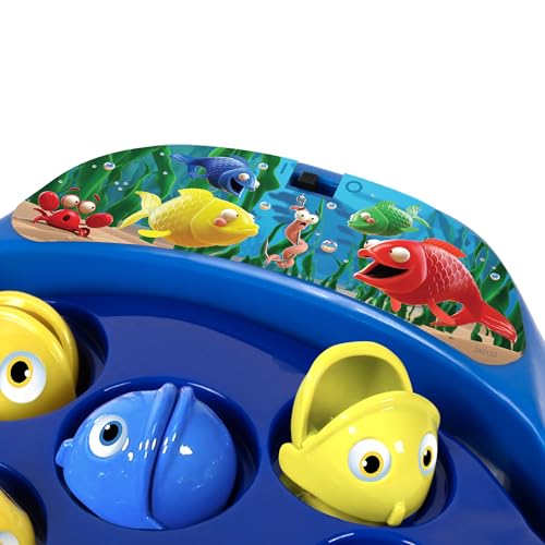 Ambassador Games: The Fishing Game - Classic Animated Arcade-Themed Game, Use The Rod to Catch Spinning & Chomping Fish, Kids Ages 3+, 2-4 Players - style: Fishing