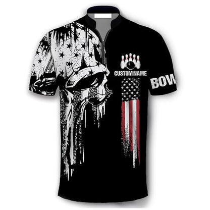 GABITA Personalized Bowling Jerseys for Men, Custom Bowling Polo Shirt, Bowling Shirts Gift for Bowler Team Player - color: A44