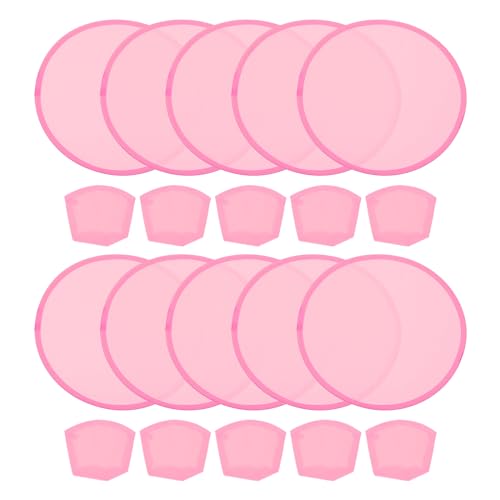 PATIKIL Foldable Flying Disc Colorful Pocket - color: Pink