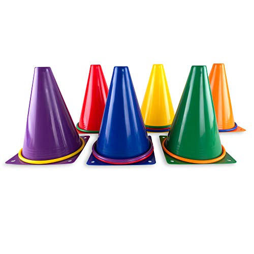 Super Z Outlet 30 Piece Carnival Outdoor Fair Tossing Games Toy Party Set with 12 Rings, 12 Bean Bags, and 6 Cones