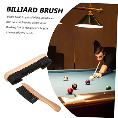 POPETPOP Billiards Pool Table Brush Kit 1 Brush Set Felt and Rail Cleaner for Dust Removal Pool Table Cleaning Tool