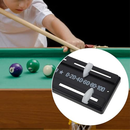 Black Snooker Scoreboard Plastic Game Scoreboard 255 x 59 mm Billiards Scoreboard Wall Mounted for Kids Snooker Tables Score