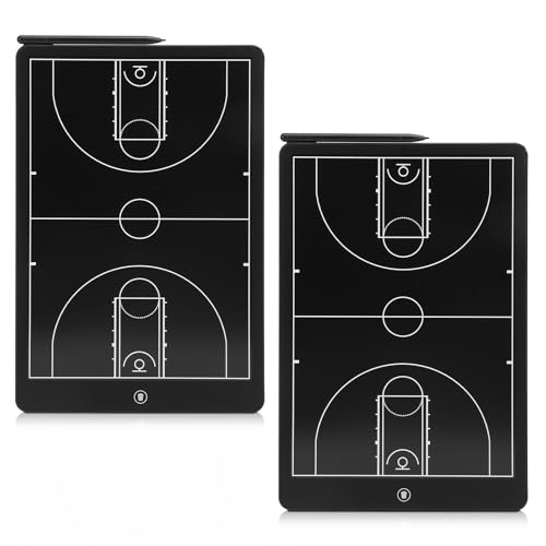 Electronic Basketball Coaching Board,16 Inch LCD Digital Basketball Board wtih Pen for Basketball,Basketball Training Equipment （2 PCS）