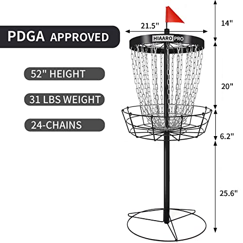 PRO Disc Golf Basket and Disc Golf LED Light Bundle Item
