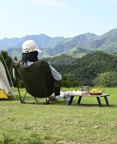 iClimb Ultralight Compact Mini Beach Picnic Folding Alu. Table with Carry Bag, Two Size (Green, S) - color: Green, size: Small