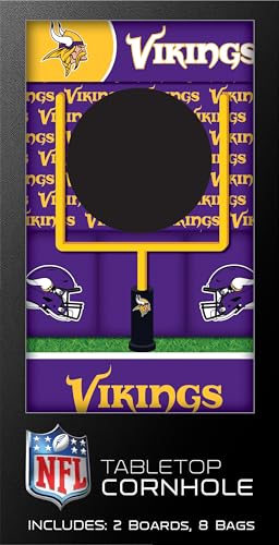 MasterPieces Officially Licensed NFL Tabletop Cornhole for Adults - style: Minnesota Vikings