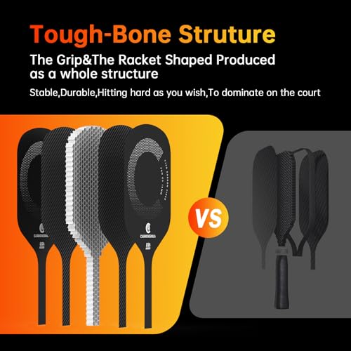 Pro C5 Pickleball Paddles, T700 Carbon Fiber Pickleball Paddle with a 16mm Power Polymer Core, The Pickle Ball Racket Designed for Ultimate Spin & Consistency, USAPA Approved