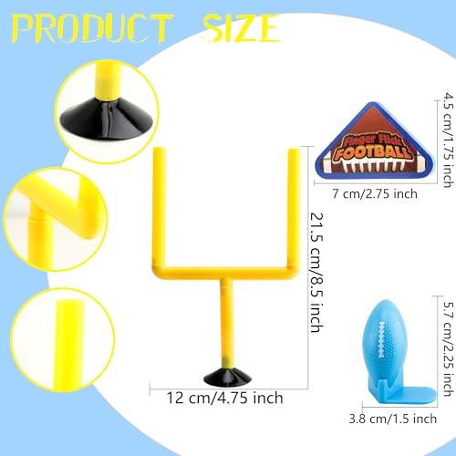 6 Sets of Finger Flick Football Games Mini Desktop Football Games Field Goal Football Tabletop Game for Indoor Office School Family Games Birthday Sports Party Favors
