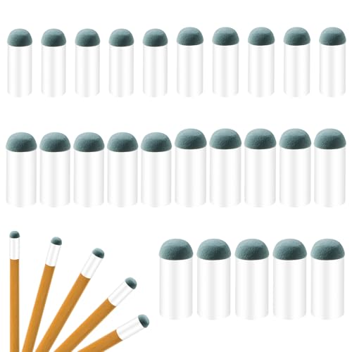 25PCS Slip On Pool Cue Tips 9-13mm Billiard Queue Stick Replacement Kit