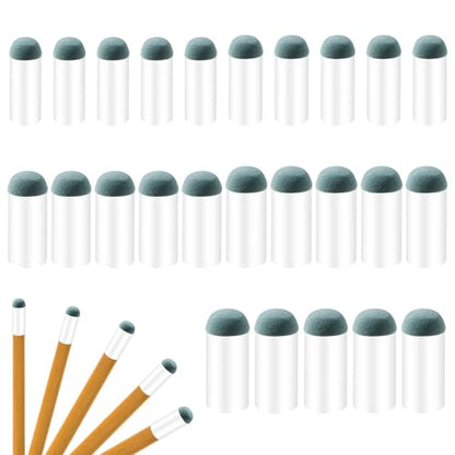 25PCS Slip On Pool Cue Tips 9-13mm Billiard Queue Stick Replacement Kit