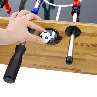 Foosball Table, Adult Size, 55 inch Standard Size Foosball Table, Indoor Full Size Foosball Tables for Home, Family, and Game Room, Soccer with Foosball Tables Set, Brown