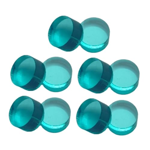 10 Pieces Break Jump Clear Cue Tip Billiard Pool Cue Tip Hard Professional Replacement for Player Billiard Beginners Snooker - color: green