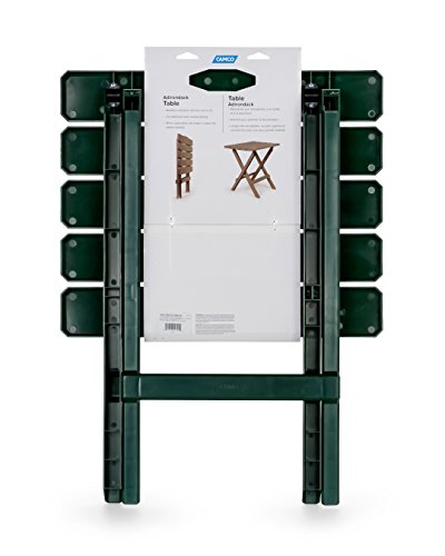 Camco 51691 Green Large Adirondack Portable Outdoor Folding Side Table, Perfect for The Beach, Camping, Picnics, Cookouts and More, Weatherproof and Rust Resistant