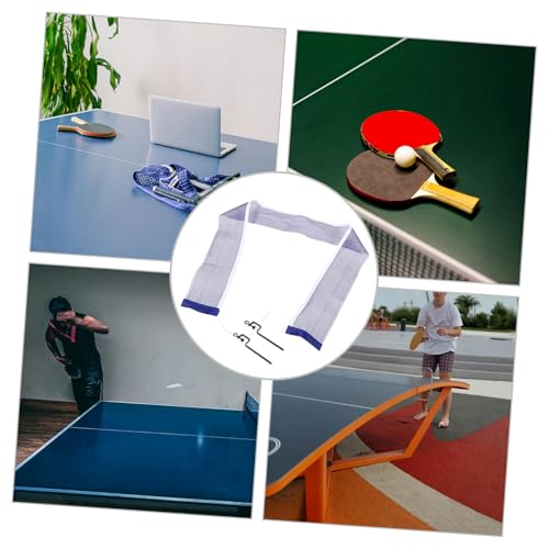 Abaodam Portable Table Tennis Net and Post Kit Easy Setup for Training and Practice Durable Iron and Polyester Design for Adults Students