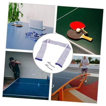 Abaodam Portable Table Tennis Net and Post Kit Easy Setup for Training and Practice Durable Iron and Polyester Design for Adults Students
