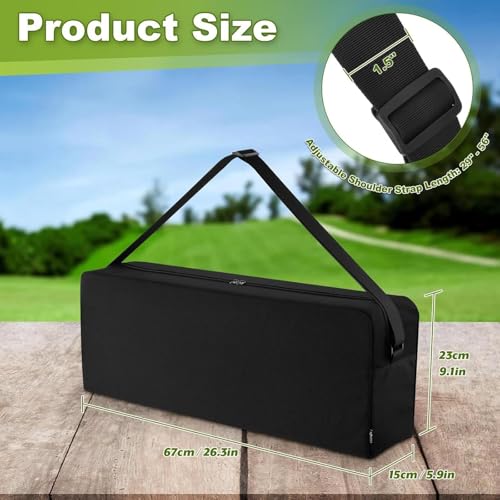 Ladder Toss Game Set Carrying Case,Ladder Ball Set Storage Organizer Outdoor Foldable Large Easy to Carry with Shoulder Strap