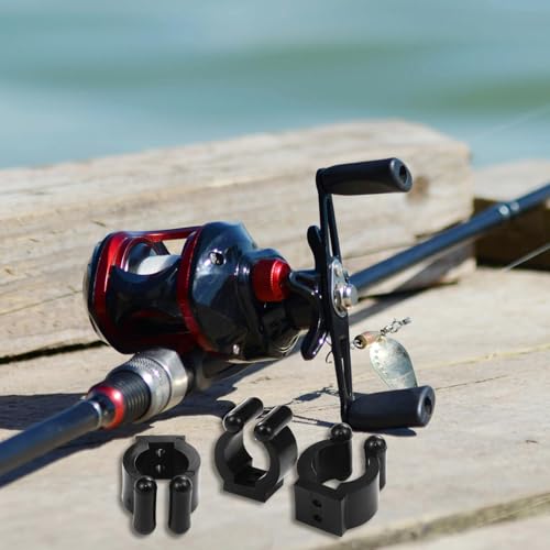 20 PCS Fishing Rod Clips, Wall Mounted Fishing Rod Holders, Billiards Snooker Cue Locating Clip Holder, for Fishing-Rods Billiards Cues Storage Rack - style: 20 PCS