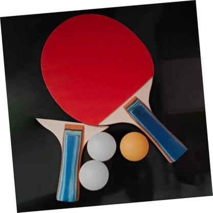 Outdoor Table Tennis Paddle Set Lightweight Training Rackets for Comfortable Grip Includes Paddles and Balls for Fun Sports Activities