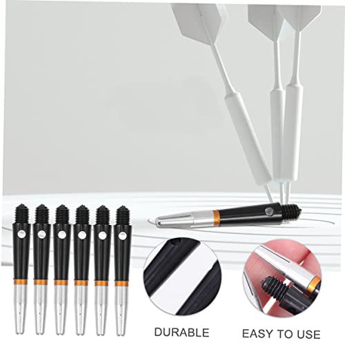 Holibanna 6Pcs Portable Aluminum Shaft Accessories Lightweight Replaceable Rods for Enhanced Dart Gaming Experience Standard Threading for Easy Installation
